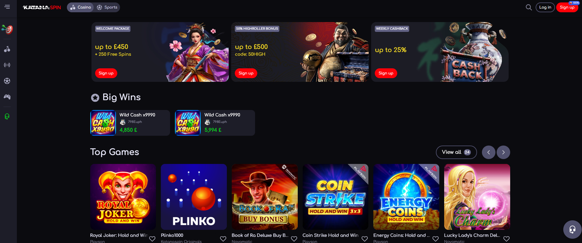 Katana Spin - UK Offshore Casinos
